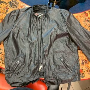 1976 Brooks leather motorcycle jacket
